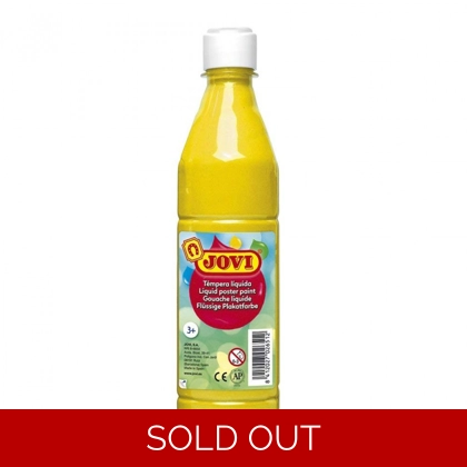 Basic Liquid Poster Paint Bottle Jovi 500ml Yellow